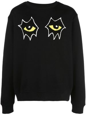 Haculla signature eyes sweatshirt - Black