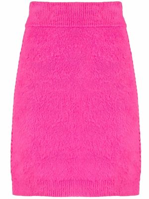 Helmut Lang textured knit pencil skirt - Pink