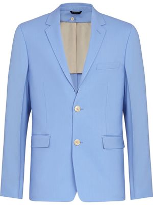 Fendi detachable lapel tailored jacket - Blue