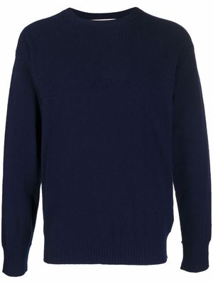 Z Zegna crewneck knitted sweater - Blue