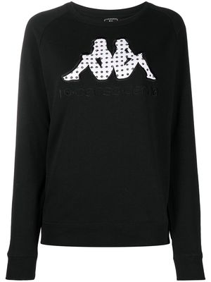 10 CORSO COMO x Kappa logo-embroidered sweatshirt - Black