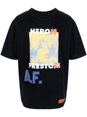 Heron Preston graphic-print cotton T-shirt - Black