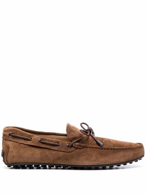 Tod's Gommino suede driving shoes - Brown
