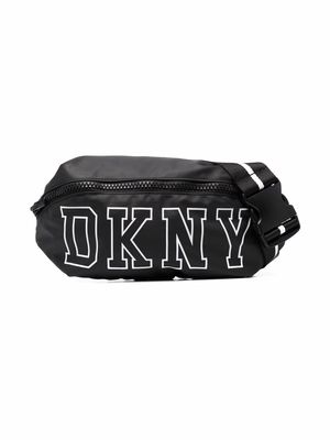 Dkny Kids logo-print two-tone belt bag - Black