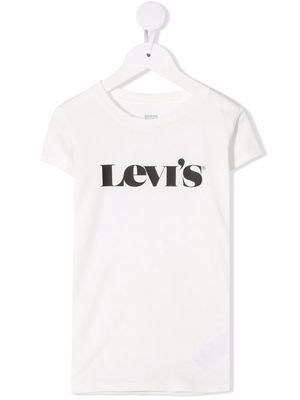 Levi's Kids logo-print cotton T-shirt - White