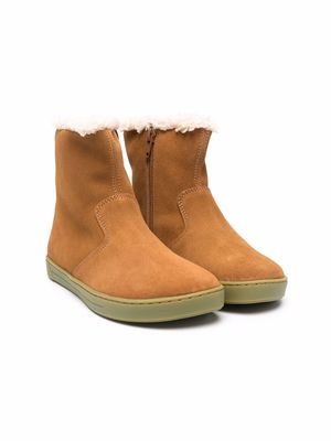 Birkenstock Kids Lille shearling-lined boots - Neutrals