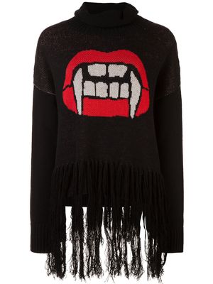 Haculla Caught up fringed sweater - Black