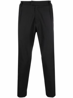 Low Brand pleat-detail virgin wool-blend tailored trousers - Black