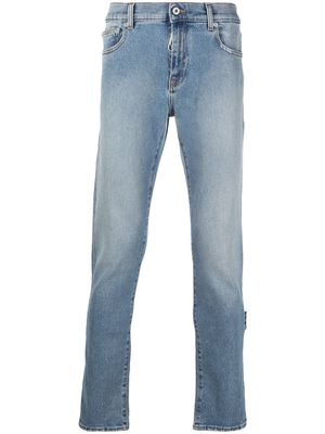 Off-White Diag stripe skinny jeans - Blue