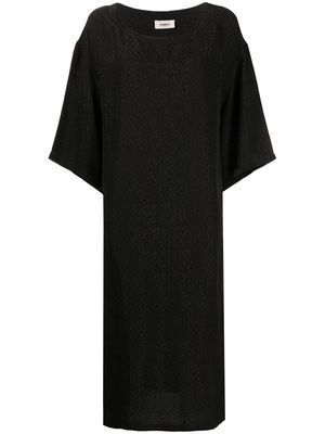 Barena round neck T-shirt dress - Black