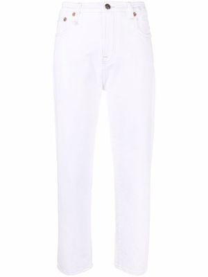 R13 Bale cropped high-rise jeans - White