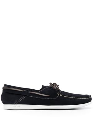 Car Shoe lace-up leather loafers - Blue
