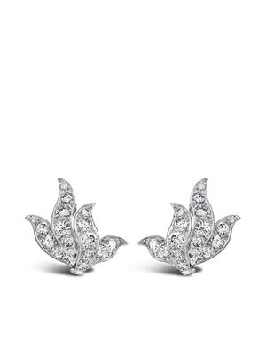 Van Cleef & Arpels 1941 - 1960 platinum diamond stud earrings - Silver