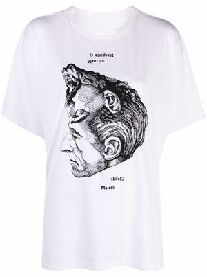 MM6 Maison Margiela graphic-print cotton T-shirt - White
