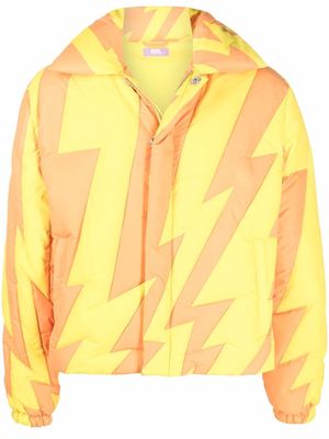 ERL lightning-bolt padded jacket - Orange