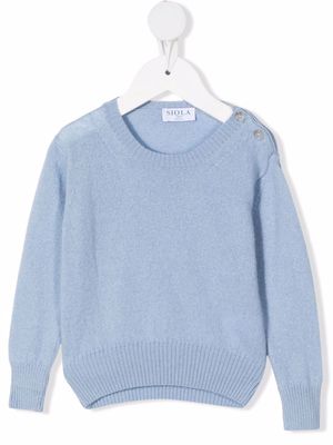 Siola crew-neck knitted jumper - Blue