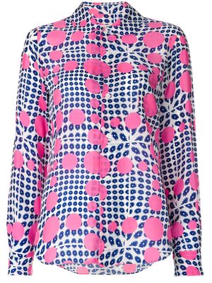 Comme Des Garçons Pre-Owned flowers and dots print shirt - Pink