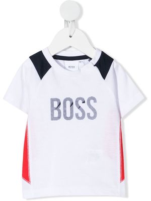 BOSS Kidswear logo-print T-shirt - White
