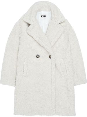 Apparis Anouck faux-shearling coat - White