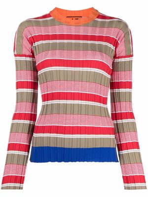 colville striped ribbed-knit jumper - Neutrals