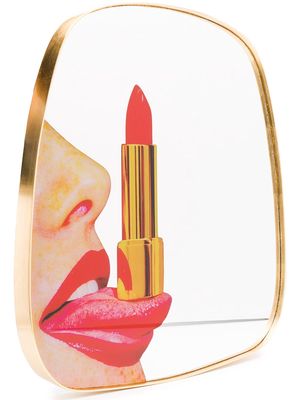 Seletti tongue print mirror - Gold