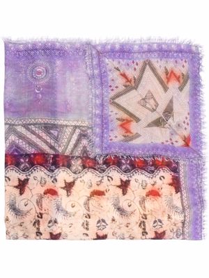 ETRO Bombay abstract scarf - Purple