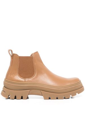 Koio Verona chunky-sole leather boots - Brown