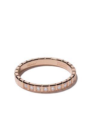 Chopard 18kt rose gold Ice Cube diamond ring - FAIRMINED ROSE GOLD