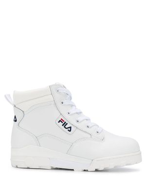 Fila hi-top lace up sneakers - White