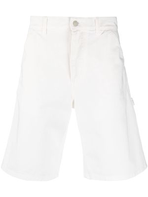 MSGM denim knee-length shorts - White