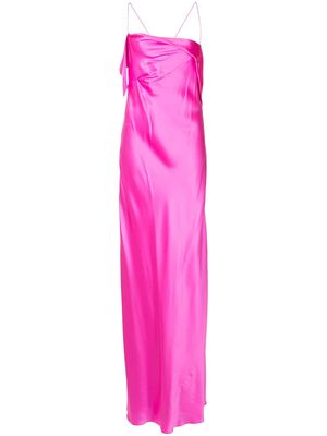 Michelle Mason bias-cut silk gown - Pink