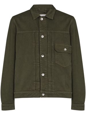 YMC Mk2 button-up denim jacket - Green