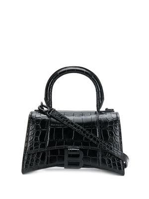 Balenciaga Hourglass XS top handle bag - Black