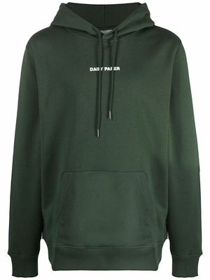 Daily Paper logo-print pullover hoodie - Green