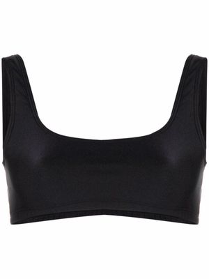THE ANDAMANE Hollywood cropped bralette top - Black