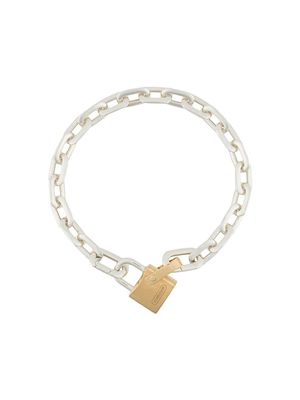 AMBUSH small padlock bracelet - Silver