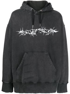 Givenchy Barbed Wire printed hoodie - Black