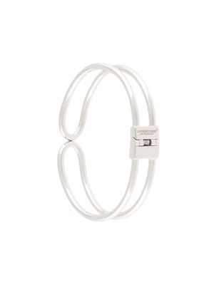 UNDERCOVER double ring cuff - Silver