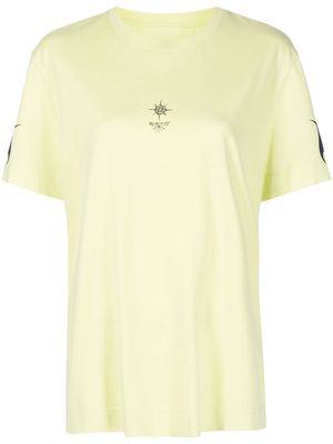 Givenchy flame-print short-sleeved T-shirt - Yellow