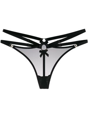 Bordelle multi-strap thong - Black