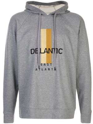 Delantic logo print hoodie - Grey