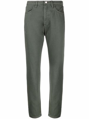 ICON DENIM Naomi high-waisted cropped jeans - Green