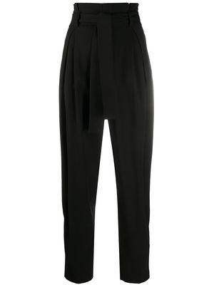 RED Valentino pleat-detail tapered trousers - Black