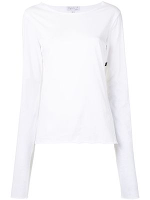 agnès b. Ultra long-sleeved T-shirt - White