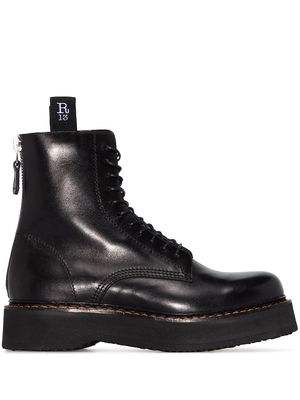 R13 Stack 40 military boots - Black