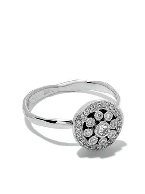 Wouters & Hendrix Gold 18kt white gold Diamond Rosetta ring