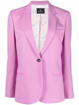 PS Paul Smith single breasted wool blazer - Pink