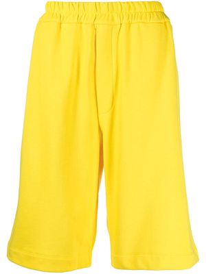 Jil Sander long cotton shorts - Yellow
