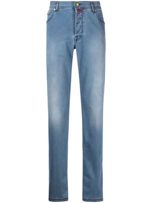 Kiton straight-leg denim jeans - Blue