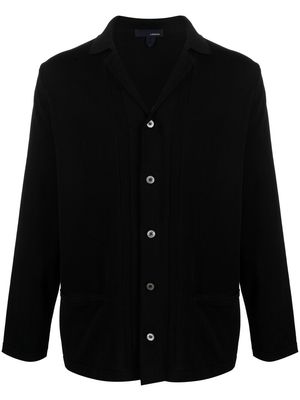 Lardini V-neck cotton cardigan - Black
